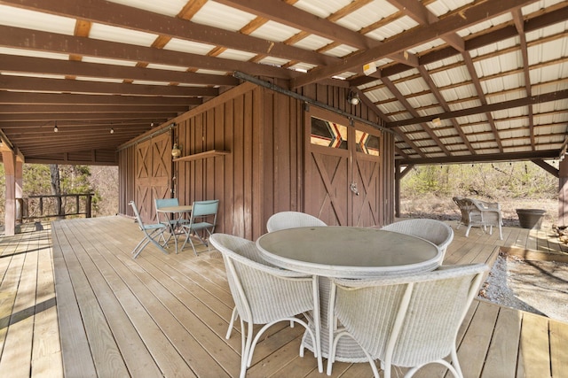 1295 Burger Knob Rd, Junction City, KY 40440 - deck featuring outdoor dining area