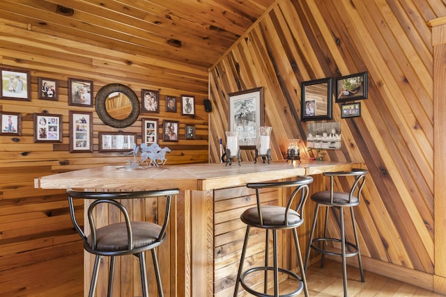 9485 US-60, Morehead, KY 40351 - bar featuring indoor wet bar, wood ceiling, and wood walls