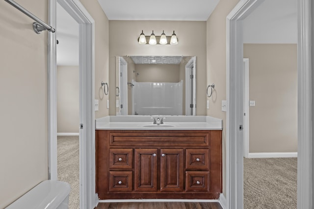 209 Old Todds Rd Unit 9103, Lexington, KY 40504 - bathroom with a shower, vanity, and baseboards