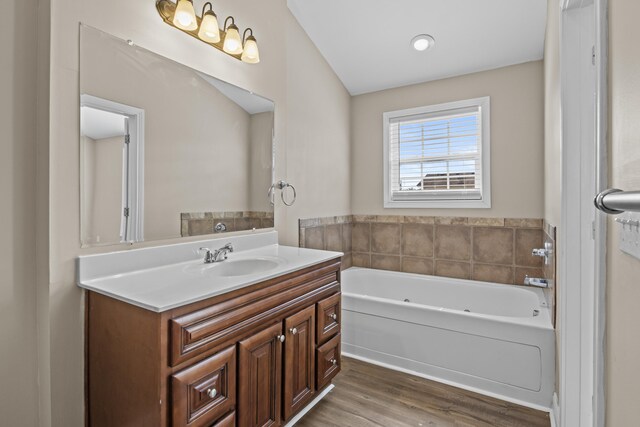 209 Old Todds Rd Unit 9103, Lexington, KY 40504 - full bath with vanity, a garden tub, and wood finished floors