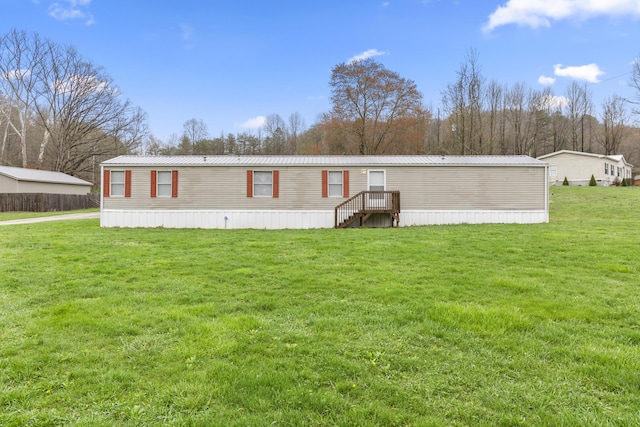2190 Bluebank Rd, Morehead, KY 40351 - view of front of house with a front yard and metal roof