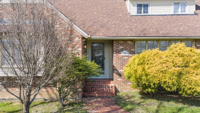 29 Quails Run Ln, West Liberty, KY 41472 - doorway to property with brick siding and a shingled roof