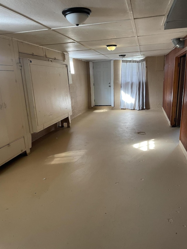 view of basement
