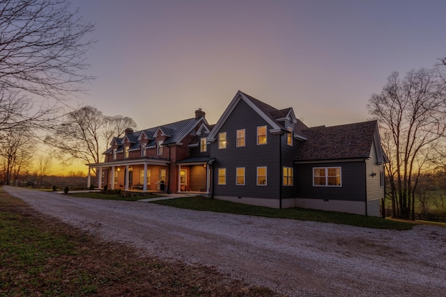443 Hutchison Rd, Paris, KY 40361 - shingle-style home with driveway and a chimney