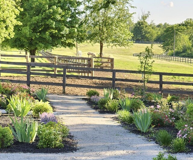 443 Hutchison Rd, Paris, KY 40361 - view of gate featuring fence, a rural view, and a yard