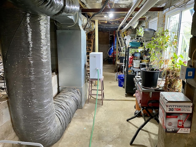 view of basement