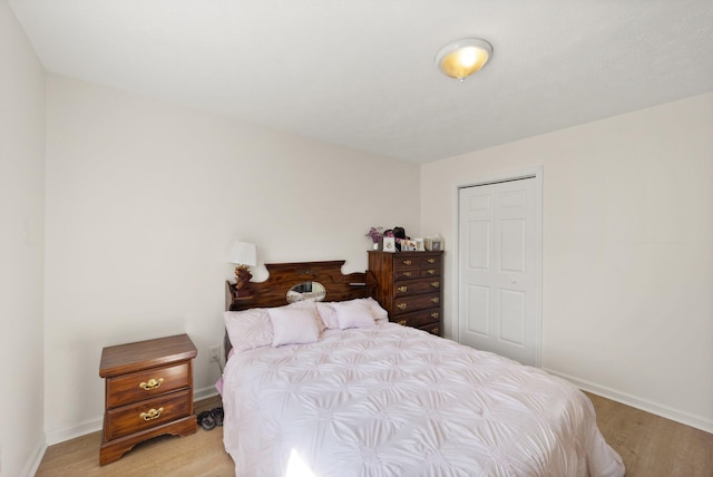 58 Mcclendon Ln, Russell Springs, KY 42642 - bedroom featuring baseboards, a closet, and light wood-style floors