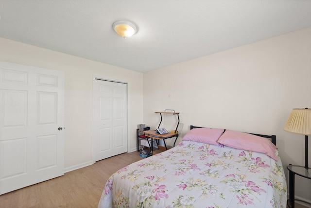 58 Mcclendon Ln, Russell Springs, KY 42642 - bedroom featuring wood finished floors, a closet, and baseboards