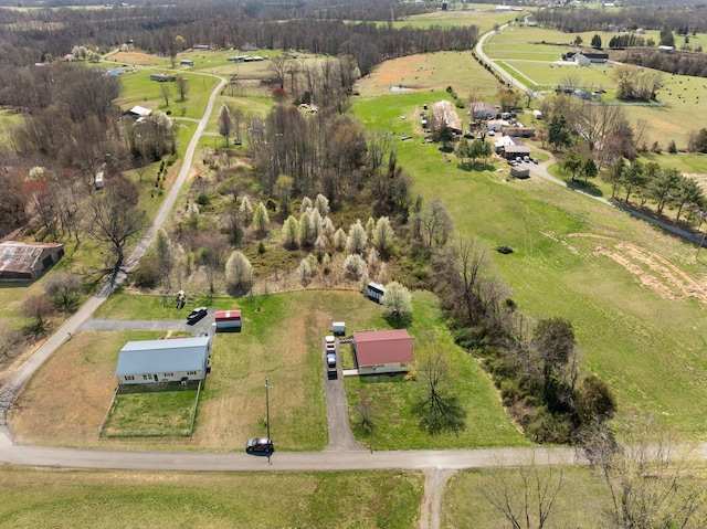 58 Mcclendon Ln, Russell Springs, KY 42642 - aerial overview of property's location with rural landscape and a pastoral area