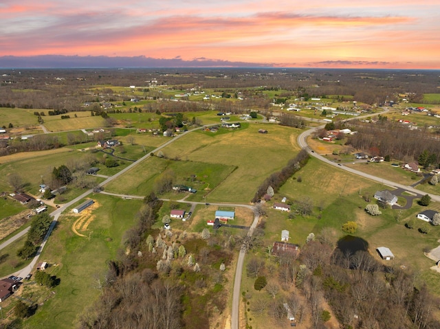 58 Mcclendon Ln, Russell Springs, KY 42642 - aerial view at dusk of a rural view