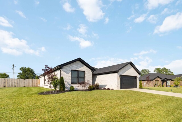 131 Patriot Trl, Berea, KY 40403 - view of front of house featuring brick siding, a garage, concrete driveway, and central air condition unit