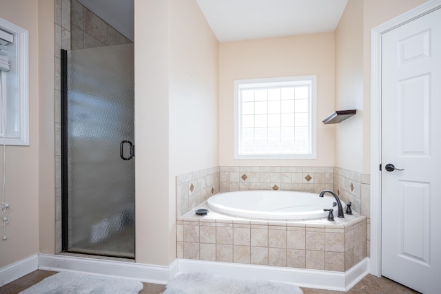 790 Thatchers Mill Rd, Paris, KY 40361 - bathroom with a shower stall and a garden tub