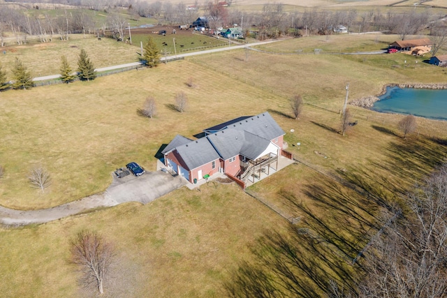 790 Thatchers Mill Rd, Paris, KY 40361 - drone / aerial view with a water view and a rural view