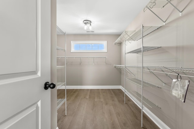 236 Candy Apple Ln, Richmond, KY 40475 - walk in closet featuring visible vents and wood finished floors