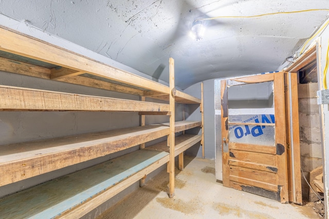 view of storage area