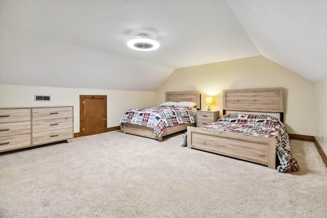 675 Indian Cave Subdivision Rd, Monticello, KY 42633 - carpeted bedroom featuring vaulted ceiling and baseboards