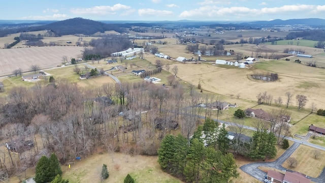 675 Indian Cave Subdivision Rd, Monticello, KY 42633 - aerial view of property's location featuring rural landscape and a mountain backdrop