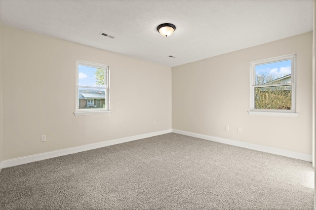 80 Westview Dr, Stanton, KY 40380 - carpeted spare room featuring visible vents, baseboards, and a textured ceiling