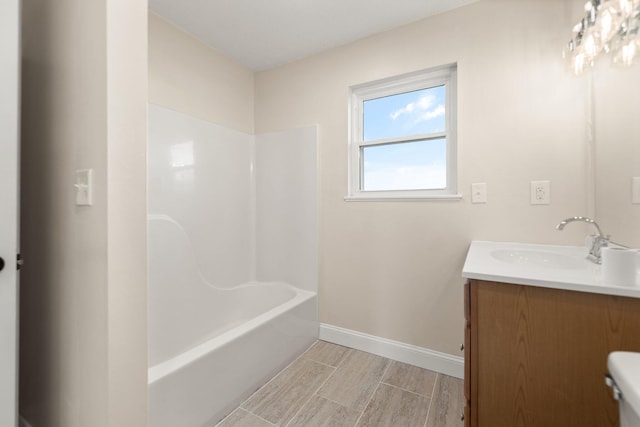 80 Westview Dr, Stanton, KY 40380 - full bath featuring toilet, wood finish floors, vanity, and baseboards