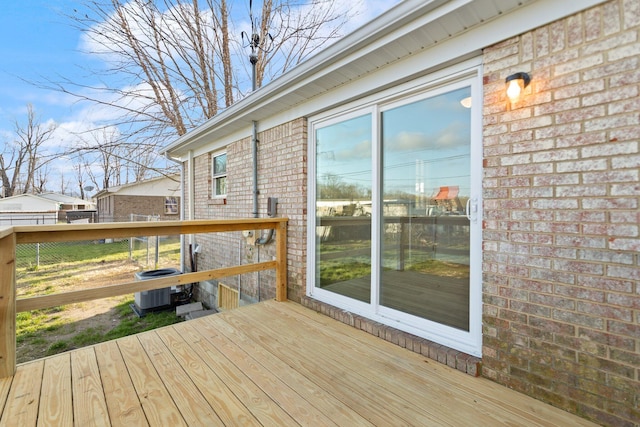 80 Westview Dr, Stanton, KY 40380 - wooden terrace with cooling unit