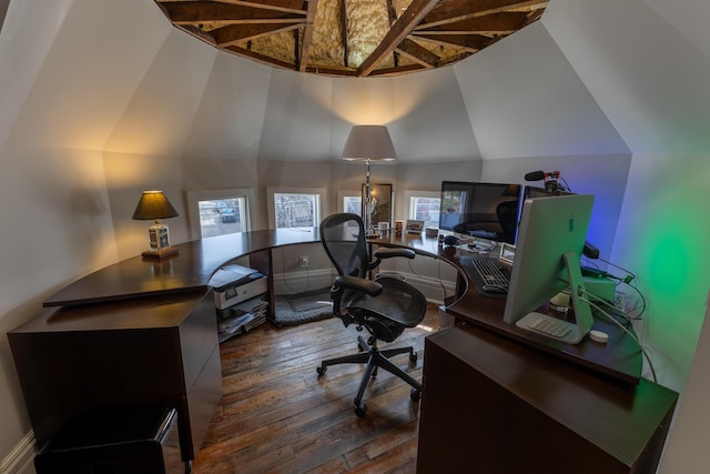 261 N Broadway, Lexington, KY 40507 - office with dark wood-type flooring and lofted ceiling