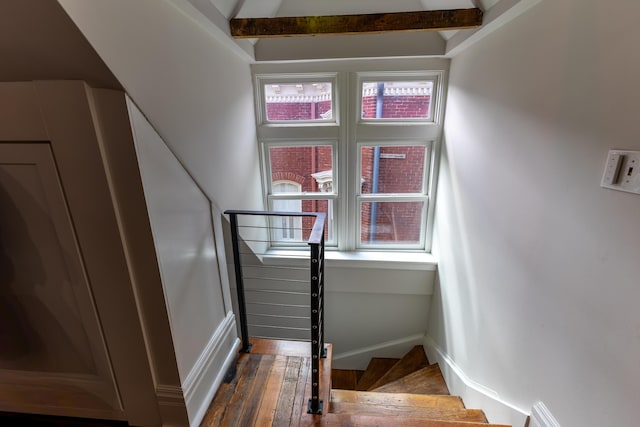 261 N Broadway, Lexington, KY 40507 - stairs featuring wood-type flooring