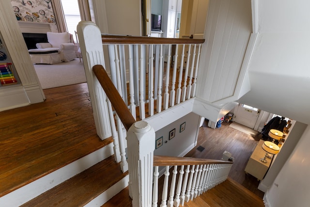 261 N Broadway, Lexington, KY 40507 - staircase with wood finished floors