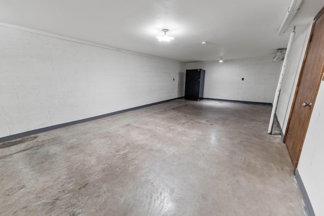 11 Hominy Hill Rd, Nancy, KY 42544 - unfurnished room featuring concrete block wall and concrete floors