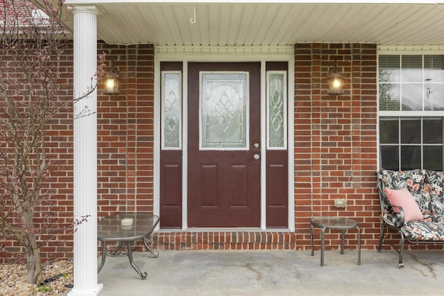 135 Country Acres Dr, Somerset, KY 42503 - entrance to property featuring brick siding and covered porch