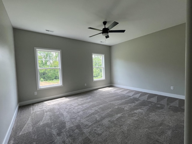 168 Bueno Xing, Georgetown, KY 40324 - spare room with dark carpet, baseboards, and ceiling fan