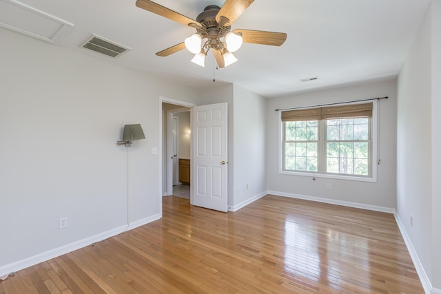2692 Crab Orchard Rd, Lancaster, KY 40444 - unfurnished bedroom with light wood-type flooring, baseboards, and visible vents