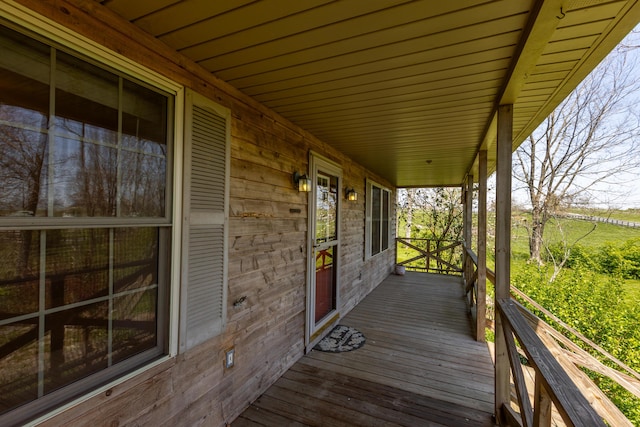 2692 Crab Orchard Rd, Lancaster, KY 40444 - wooden deck featuring covered porch