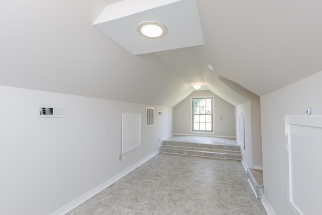 2692 Crab Orchard Rd, Lancaster, KY 40444 - bonus room featuring baseboards, vaulted ceiling, and visible vents