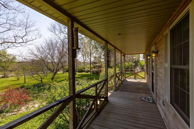2692 Crab Orchard Rd, Lancaster, KY 40444 - wooden deck with a porch