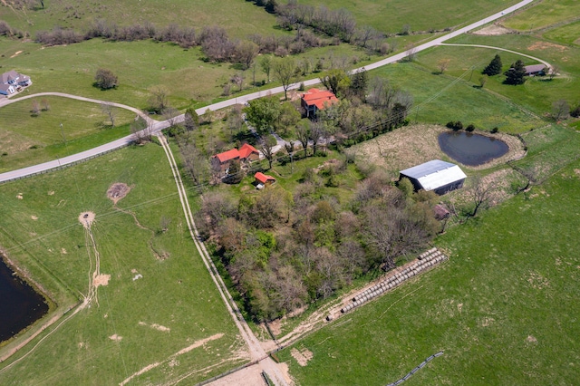 2692 Crab Orchard Rd, Lancaster, KY 40444 - drone / aerial view featuring a rural view and a water view