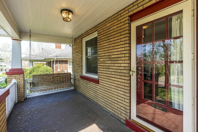 view of patio / terrace featuring covered porch
