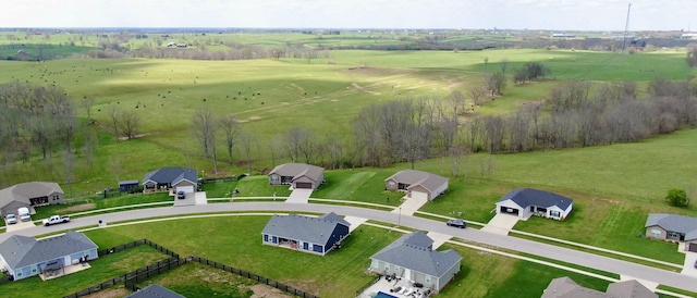 bird's eye view featuring a residential view