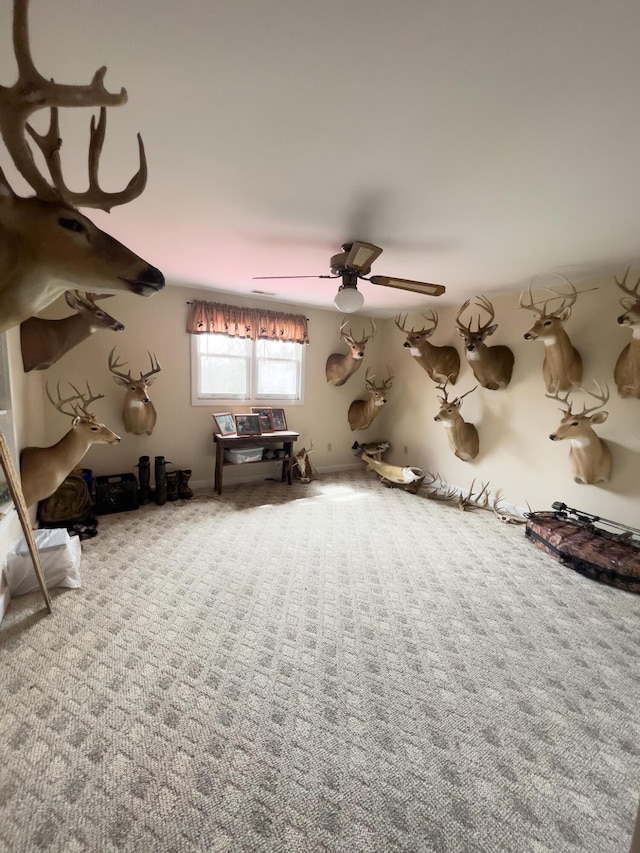 350 Wilderness Ln, Morehead, KY 40351 - interior space with ceiling fan and carpet