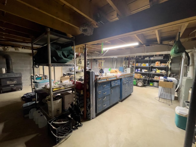 350 Wilderness Ln, Morehead, KY 40351 - unfinished basement with concrete block wall