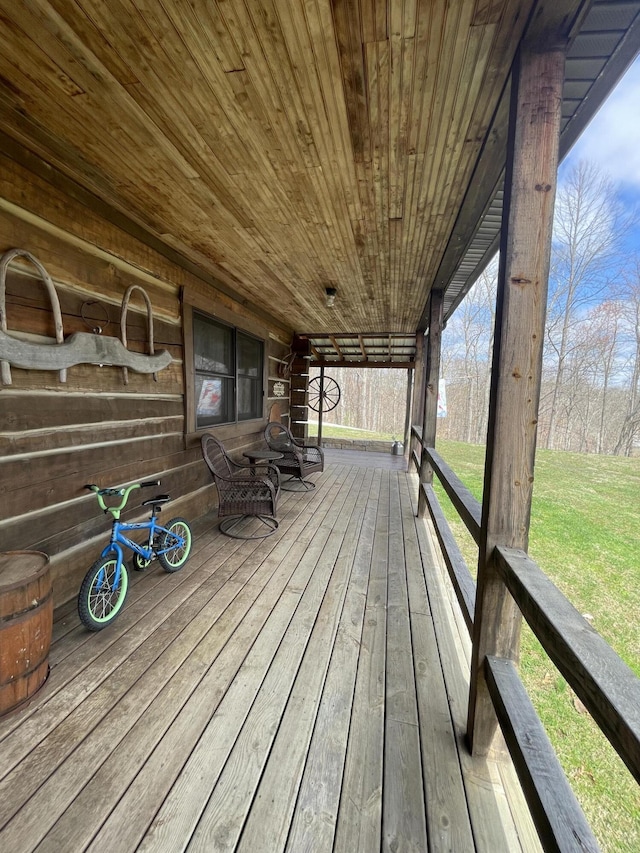 350 Wilderness Ln, Morehead, KY 40351 - view of wooden deck