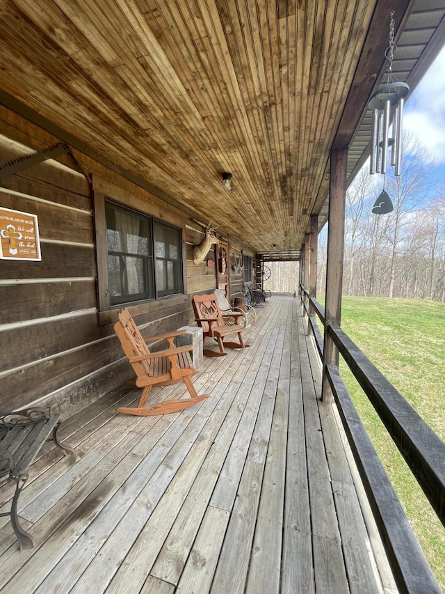 350 Wilderness Ln, Morehead, KY 40351 - view of wooden deck