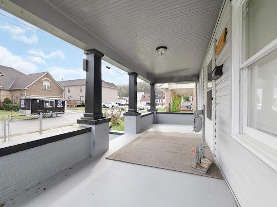 513 Washington Ave, Paintsville, KY 41240 - view of patio / terrace featuring a residential view and covered porch