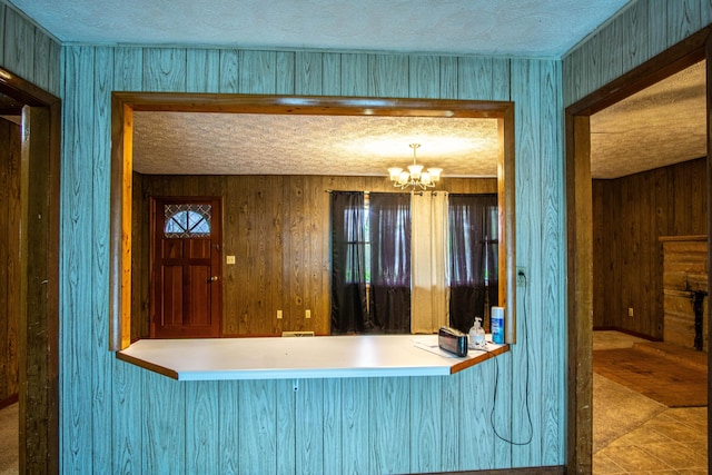 176 Marsee Trl, Corbin, KY 40701 - kitchen featuring a chandelier and a textured ceiling