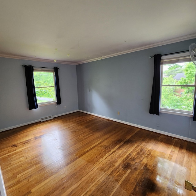 198 Hiawatha Trl, Georgetown, KY 40324 - empty room featuring wood-type flooring, crown molding, and baseboards