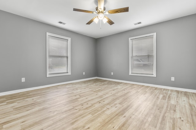 280 Main St, Salt Lick, KY 40371 - unfurnished room with ceiling fan, light wood-style flooring, and baseboards
