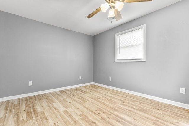 280 Main St, Salt Lick, KY 40371 - spare room featuring light wood finished floors, ceiling fan, and baseboards