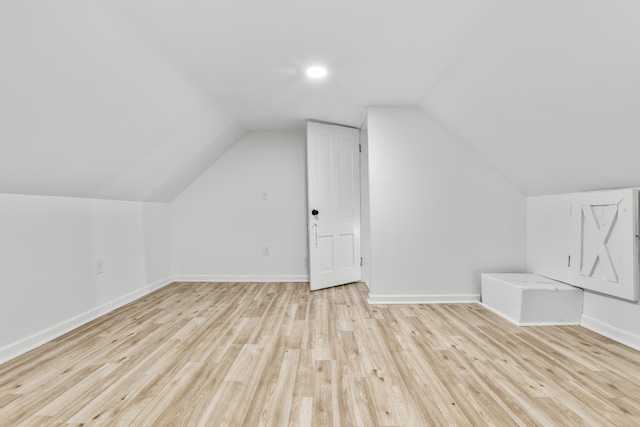 280 Main St, Salt Lick, KY 40371 - additional living space featuring light wood-style flooring, vaulted ceiling, and baseboards