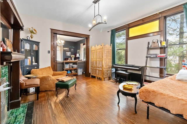309 W Columbia St, Somerset, KY 42501 - interior space with a chandelier and wood finished floors