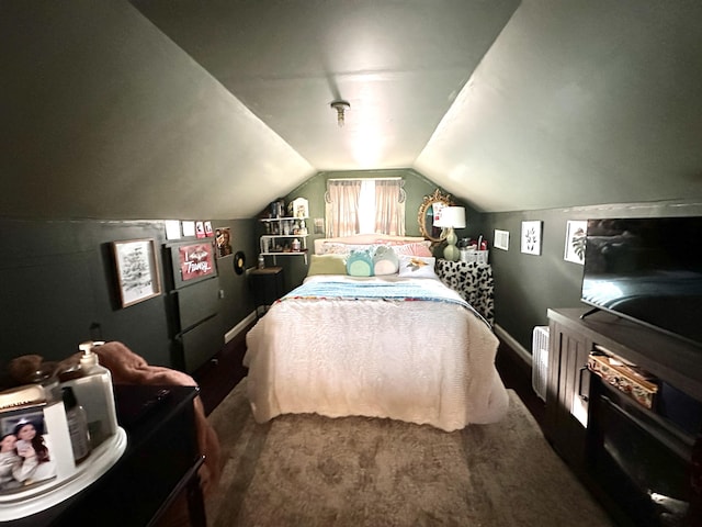 3473 Grundy Rd, Somerset, KY 42501 - bedroom with vaulted ceiling, baseboards, and carpet flooring
