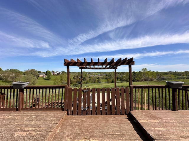 305 Saddle Wood Ct, Berea, KY 40403 - wooden deck featuring a pergola